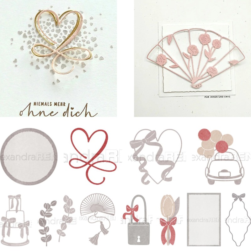 Interior Design Paper - 'Wavy-edged Frame with Bow Metal Die