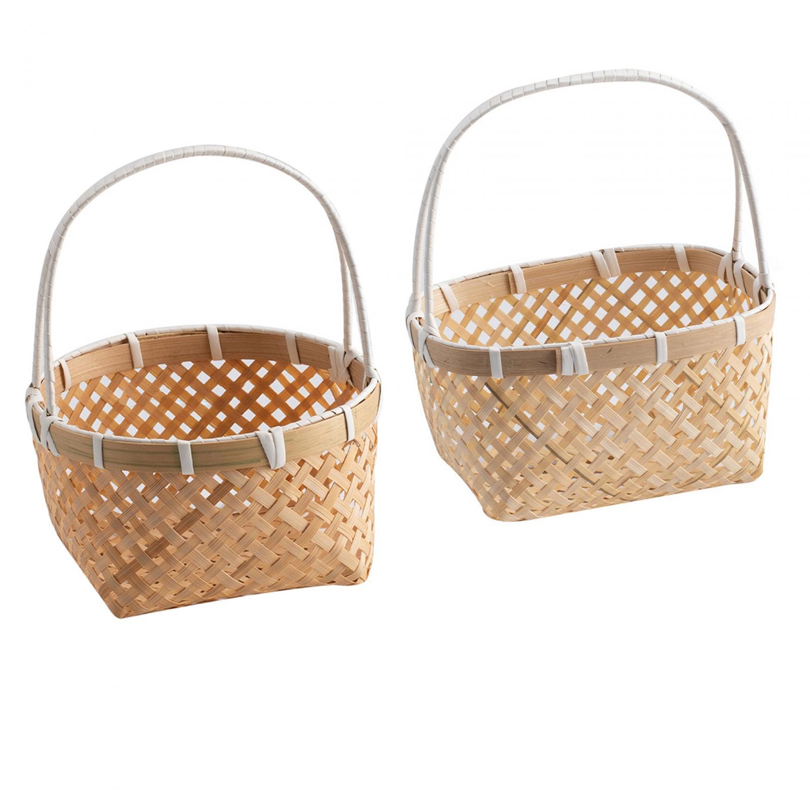 Rattan Tray Handle - Woven Basket with Handles Hand Woven
