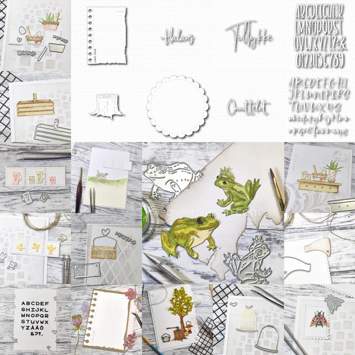 Interior Design Paper - Chicken Garden Alfabet Ladybug Mini Metal