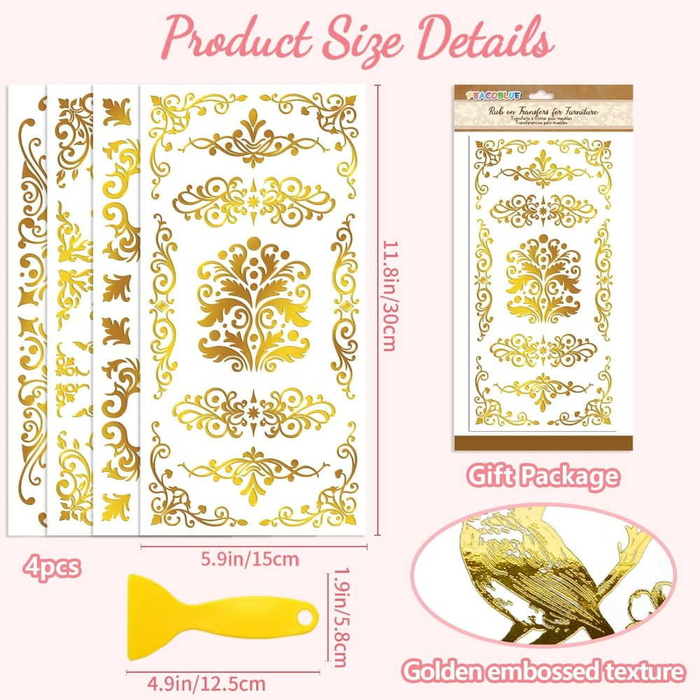 Rub on Transfer Decal Sticker  - Interior Design Paper review and price