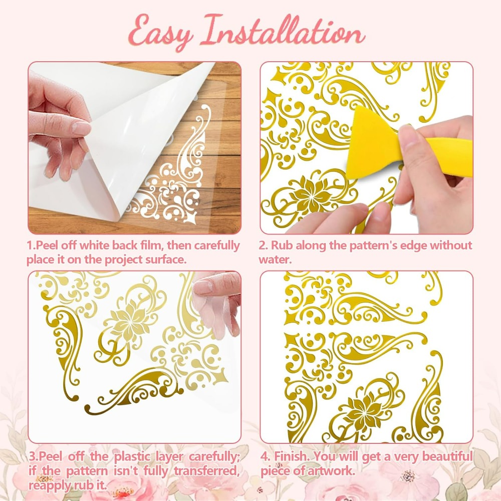 Rub on Transfer Decal Sticker  - Interior Design Paper review and price