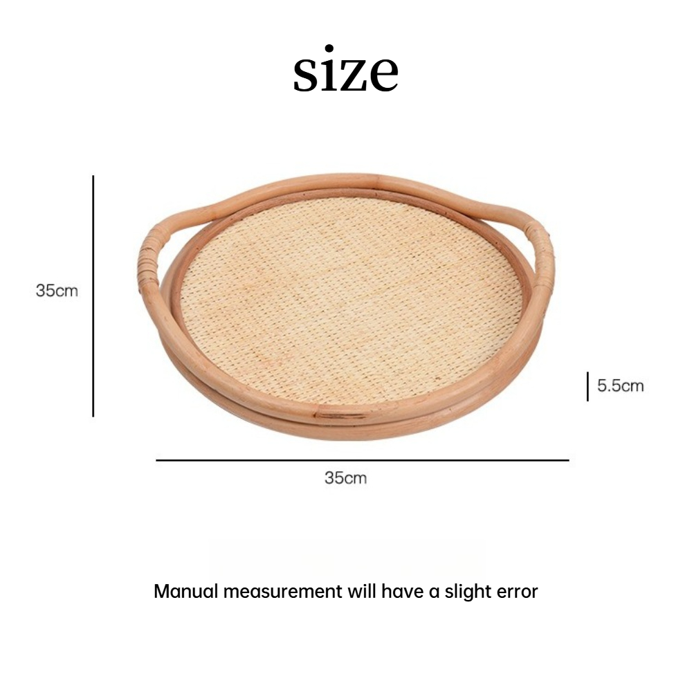 Natural Rattan Woven Tray, Sto - Rattan Tray Handle review and price