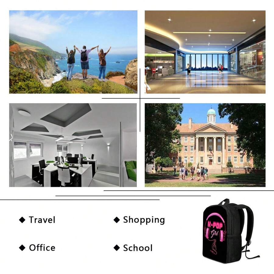 Lightweight Black Unisex Backp - Interior Design Minimalist review and price