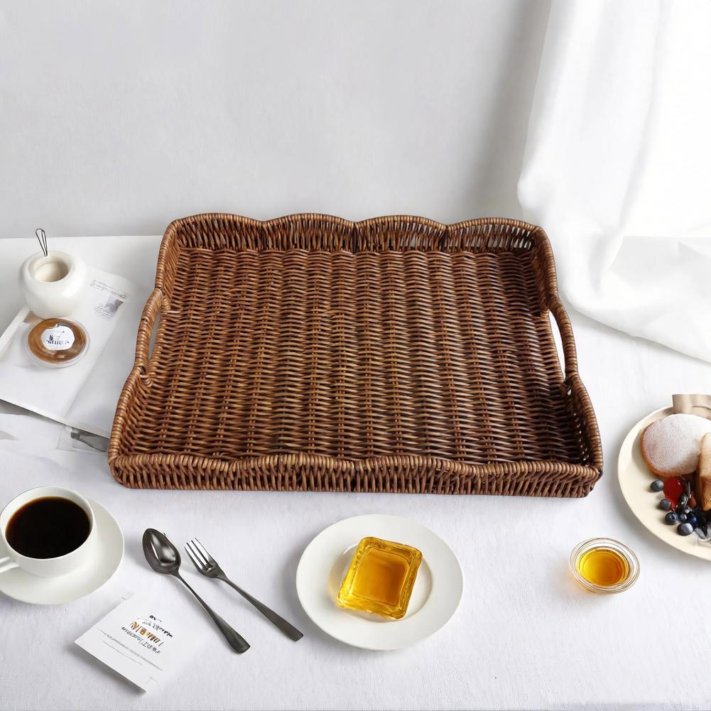 Kitchen Countertop Organizatio - Rattan Tray Handle review and price