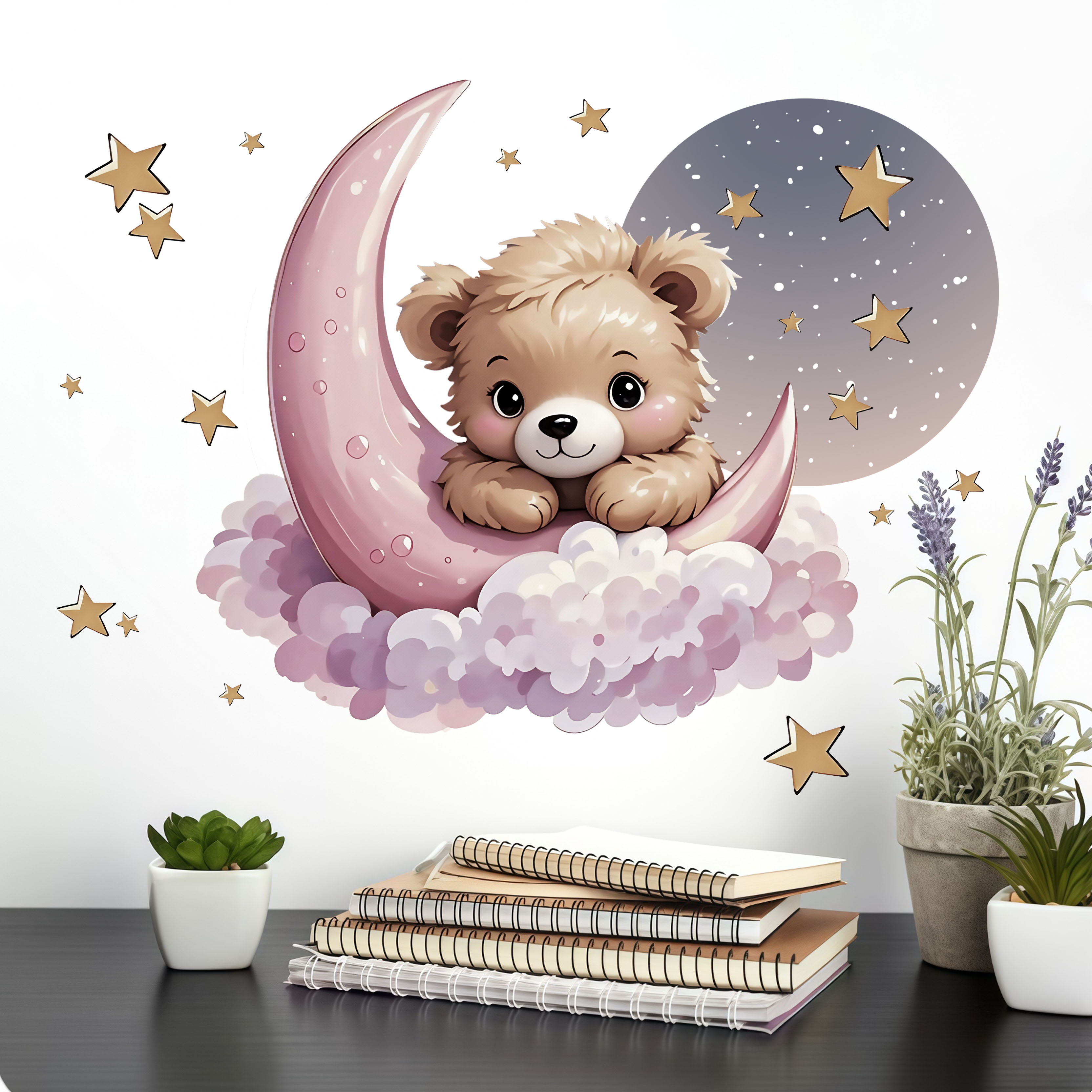 New Arrival Bear Star Moon Nig - Interior Design Paper review and price