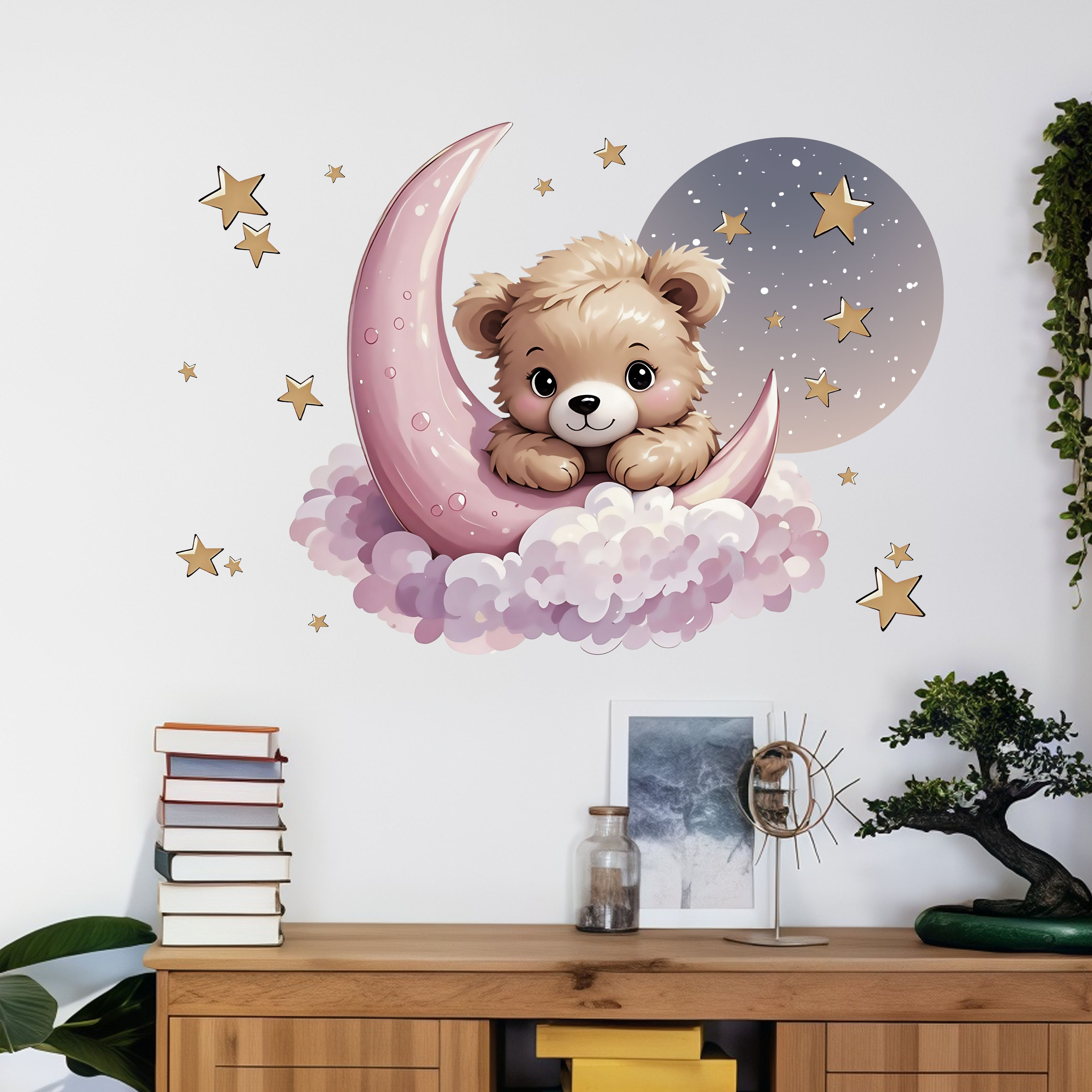 New Arrival Bear Star Moon Nig - Interior Design Paper review and price