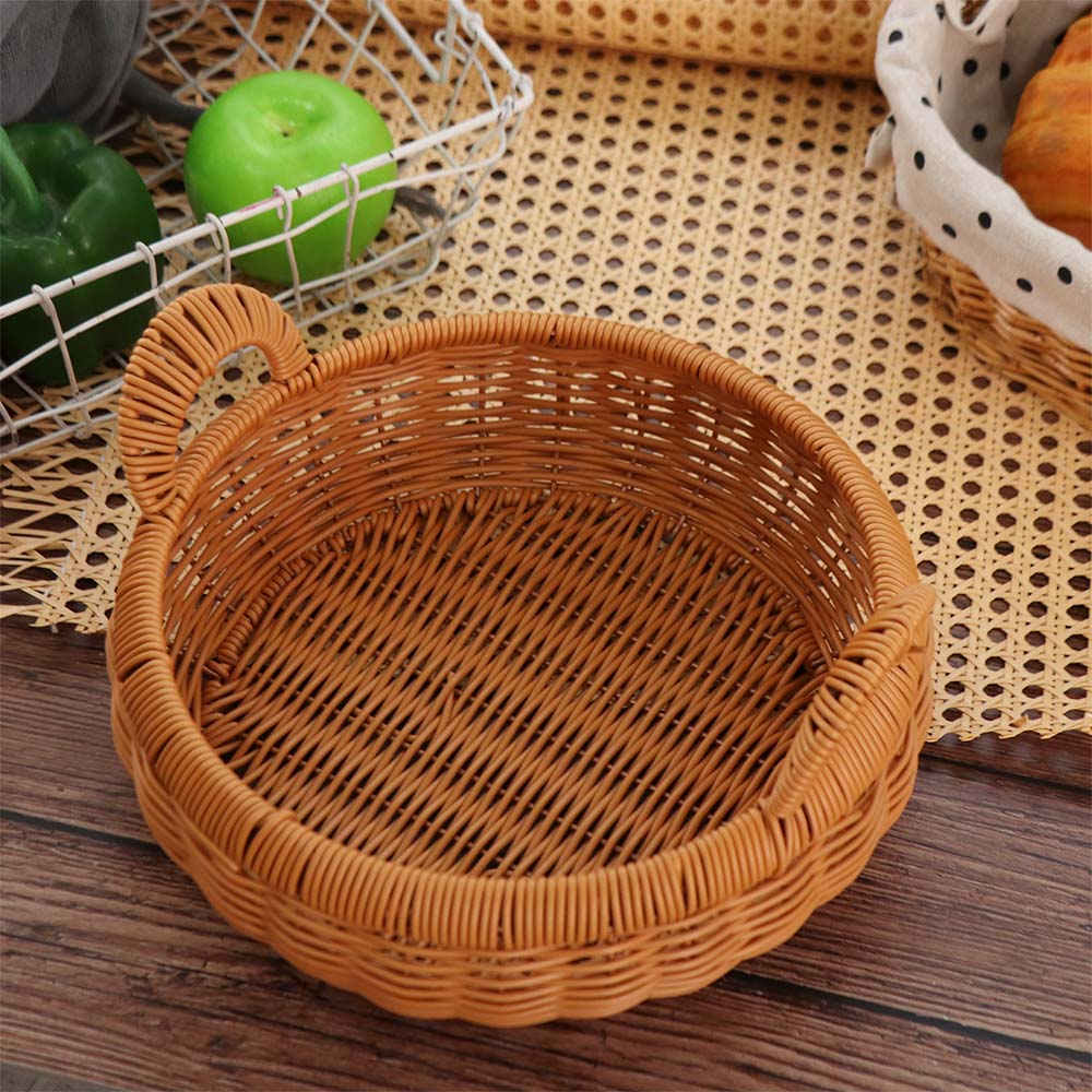 Large Capacity Imitation Ratta - Rattan Tray Handle review and price