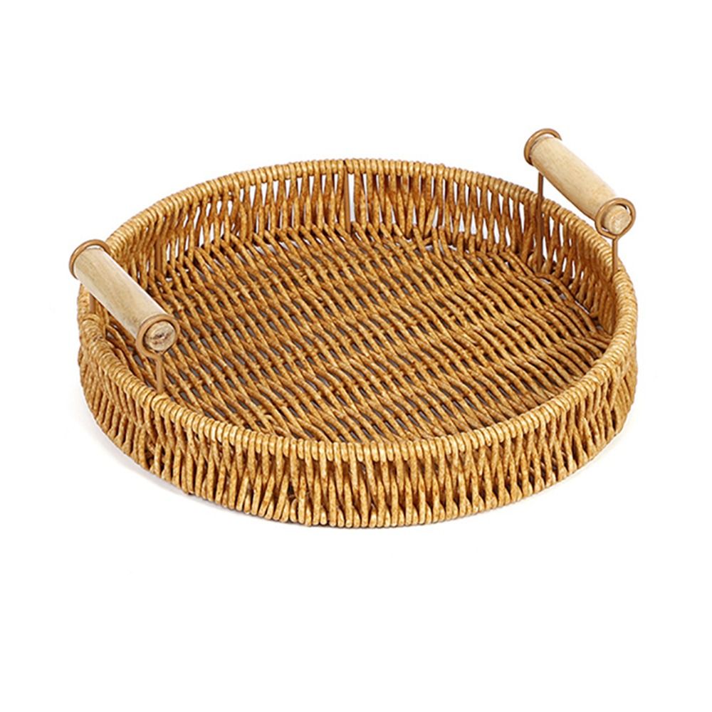 1Pcs Breakfast Bread Food Hand - Rattan Tray Handle review and price