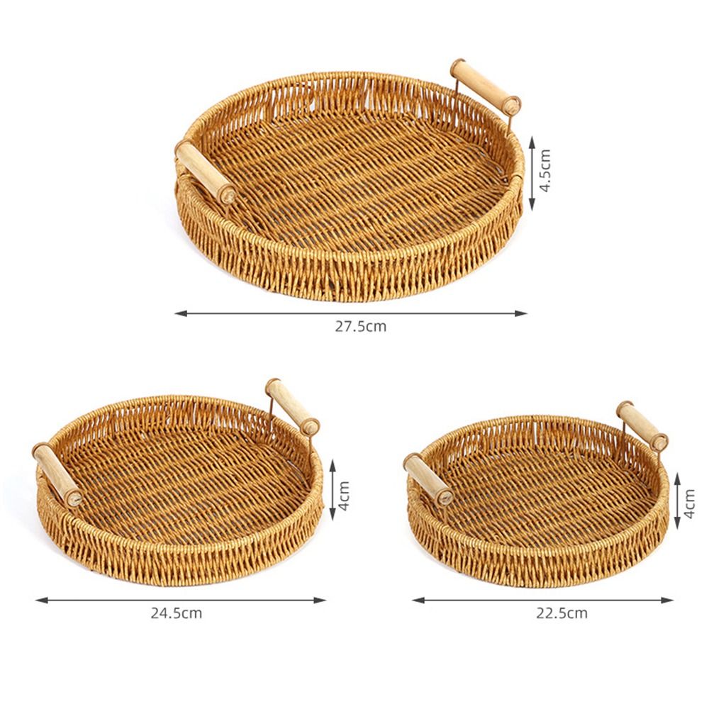 1Pcs Breakfast Bread Food Hand - Rattan Tray Handle review and price