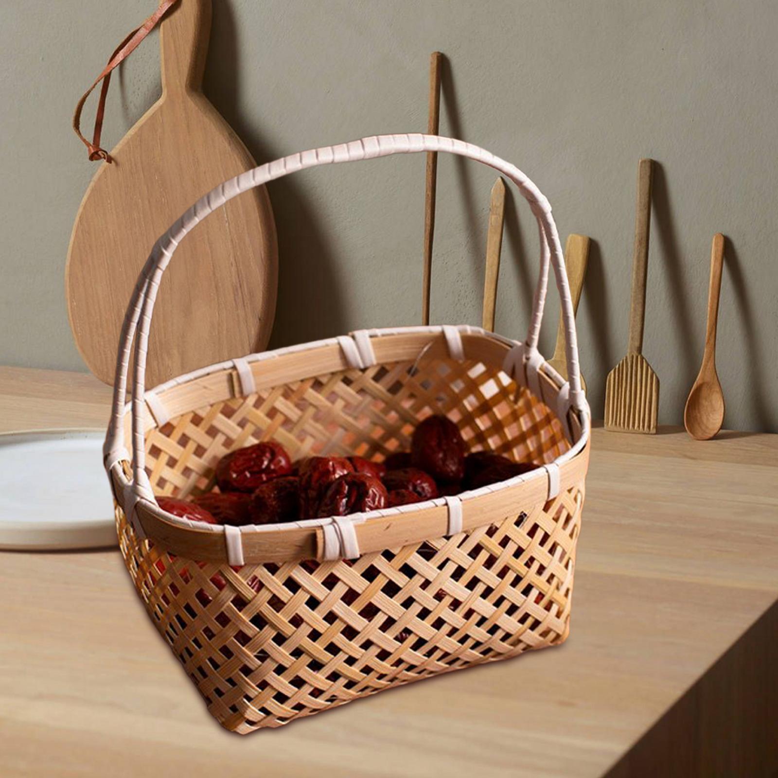 Woven Basket with Handles Hand - Rattan Tray Handle review and price