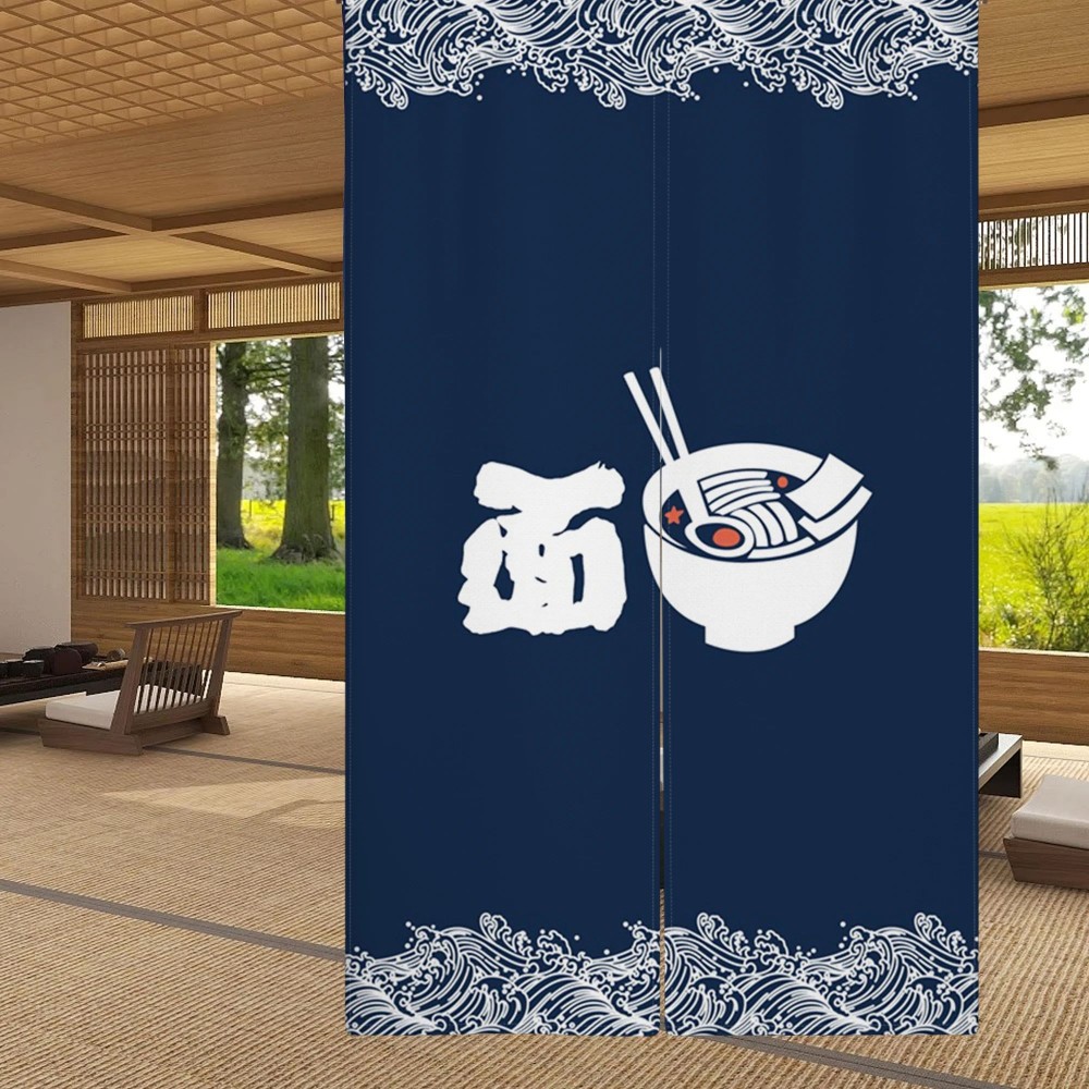 VIKAMA Japanese Linen Door Cur - Interior Design Japandi review and price