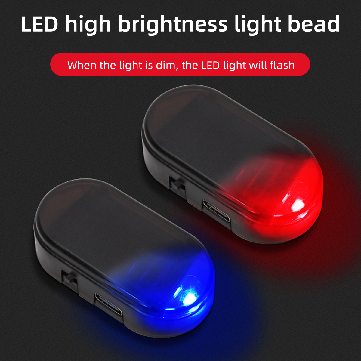 Car Mini LED Solar Warning Lig - Interior Design Icon review and price