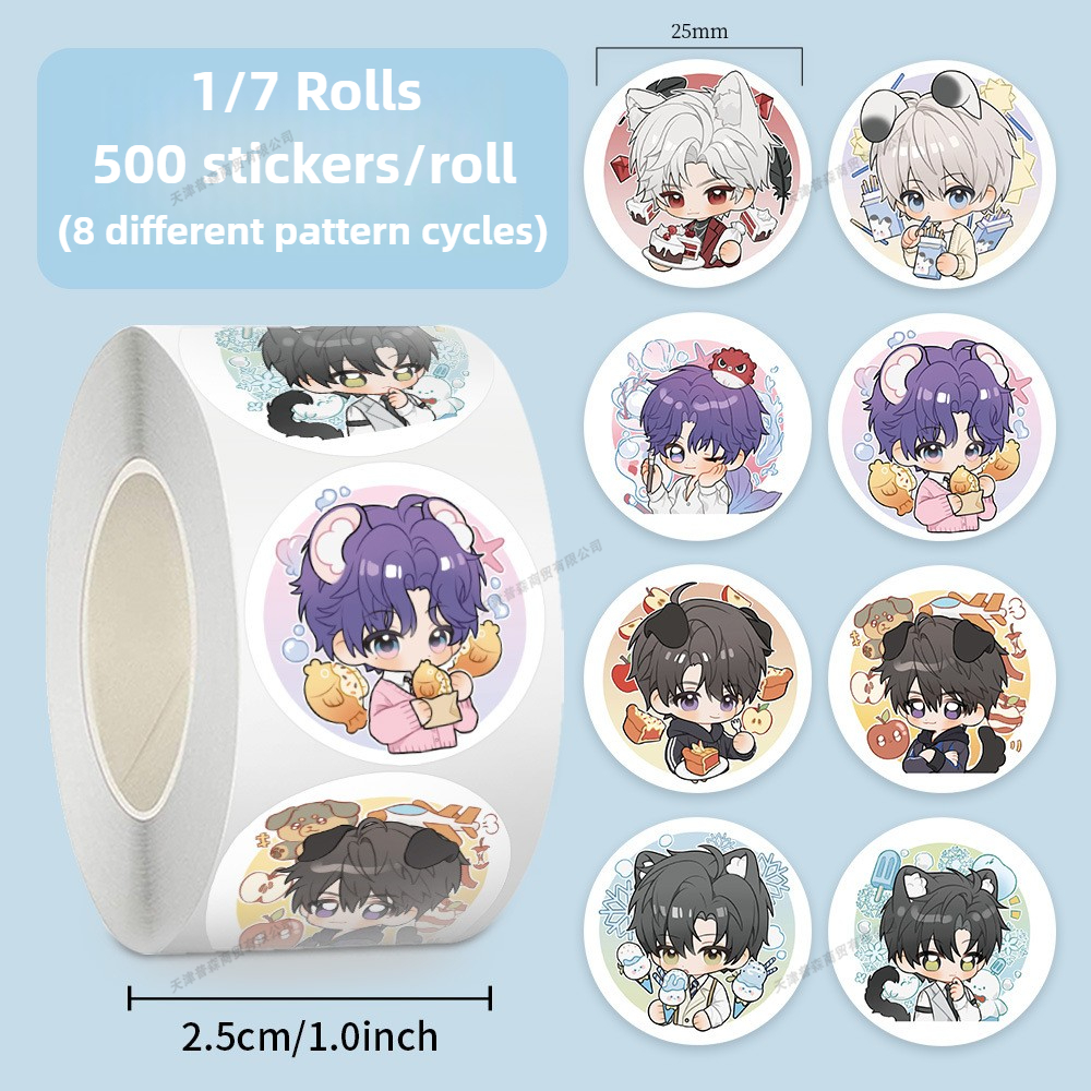 500Pcs Roll Kawaii Cartoon Sti - Interior Design Paper review and price