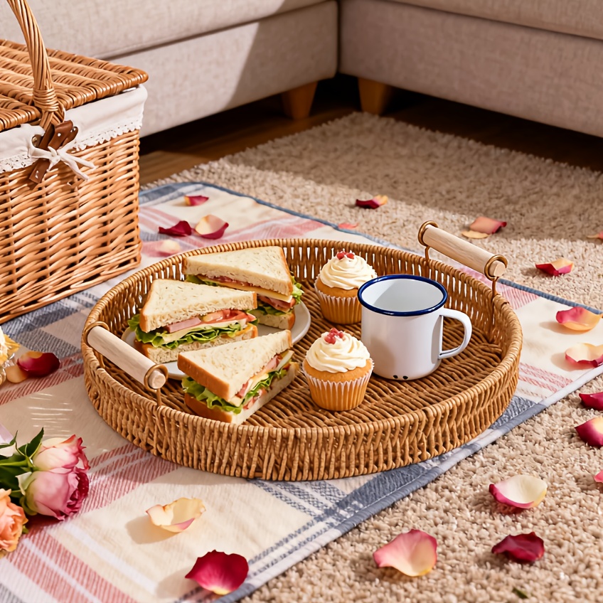 Spring Picnic Set with a Ratta - Rattan Tray Handle review and price