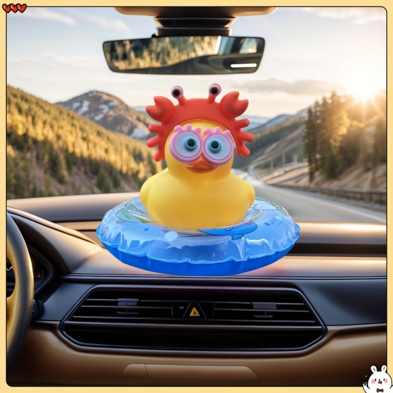 1pc Cute Duck Design Car Acces - Interior Design Co review and price