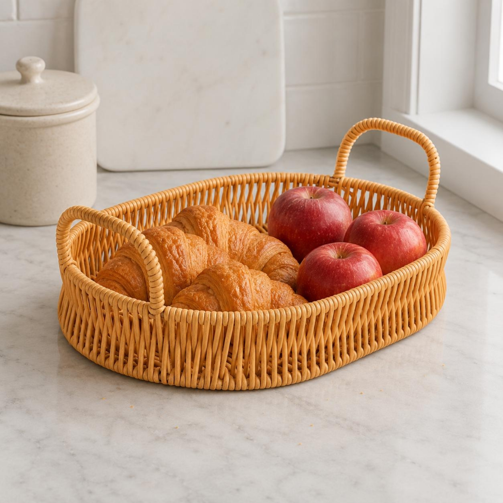 Woven Serving Tray Loop Handle - Rattan Tray Handle review and price