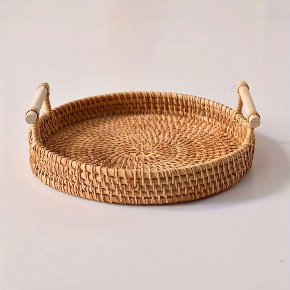 Handwoven Handmade Rattan Tray - Rattan Tray Handle review and price