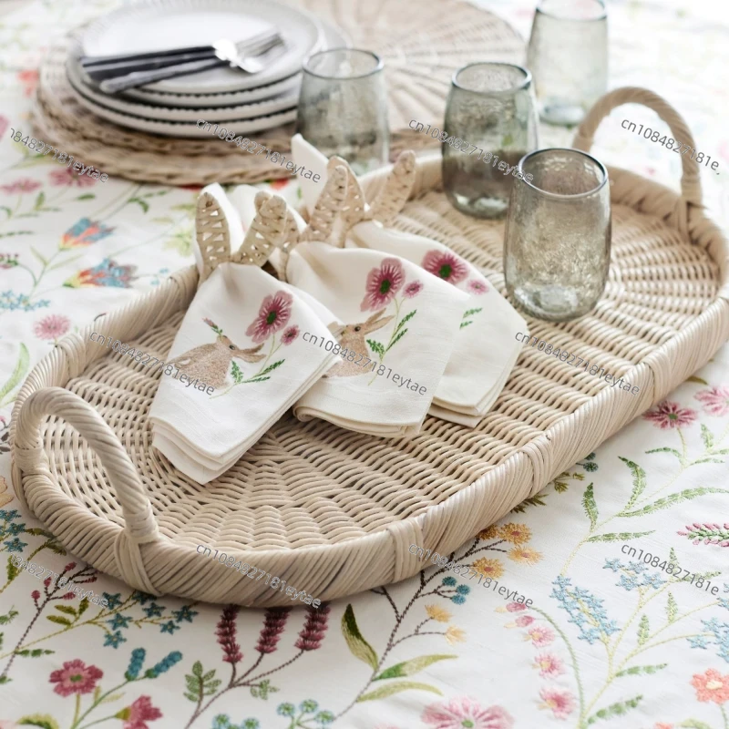 Rattan Decor Tray, Handmade Wo - Rattan Tray Handle review and price
