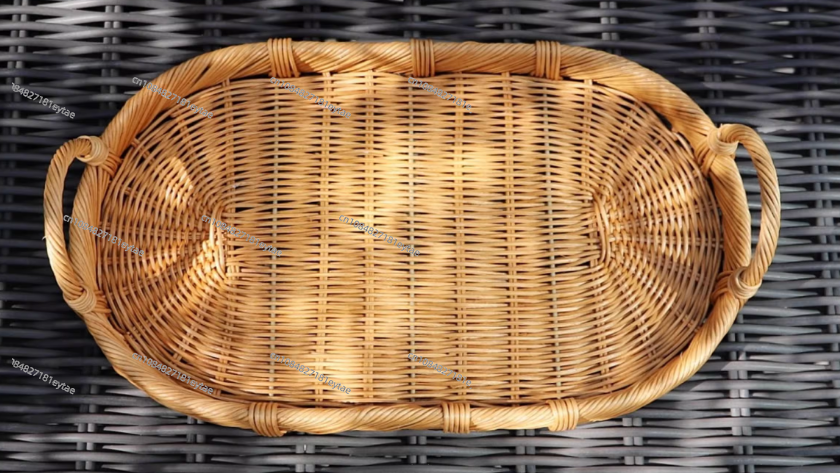 Rattan Decor Tray, Handmade Wo - Rattan Tray Handle review and price
