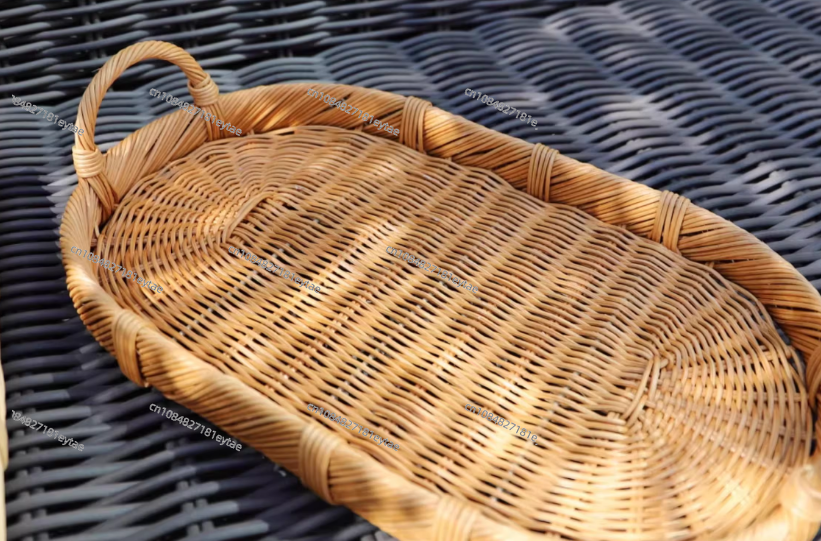 Rattan Decor Tray, Handmade Wo - Rattan Tray Handle review and price