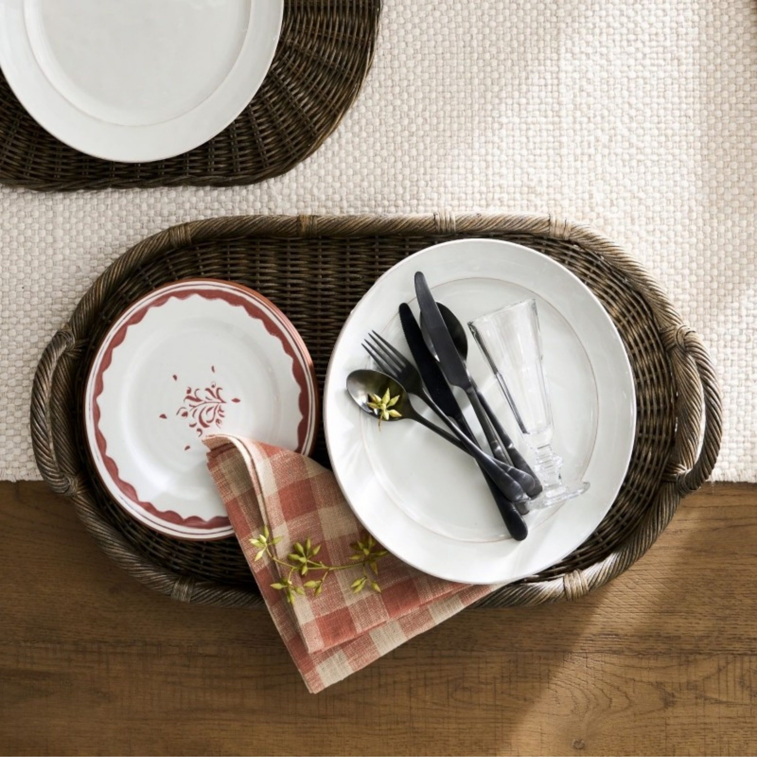 Handmade Woven Rattan Decor Tr - Rattan Tray Handle review and price