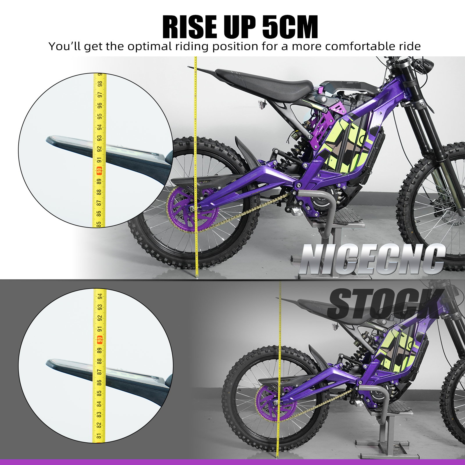 NICENCNC Seat Riser For Surron - Interior Design Mockup review and price