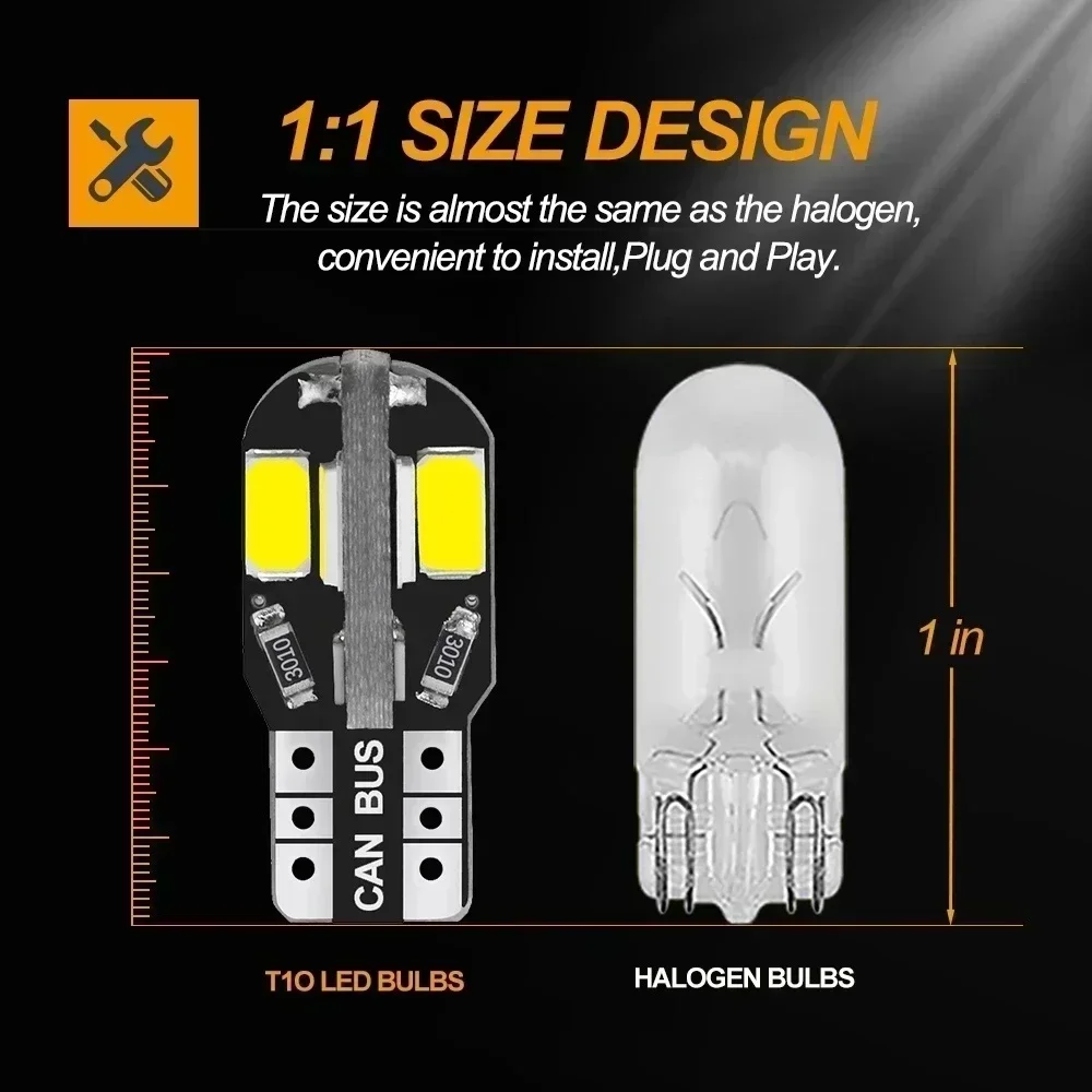 10/20PCS W5W T10 LED Bulbs Can - Interior Design Icon review and price